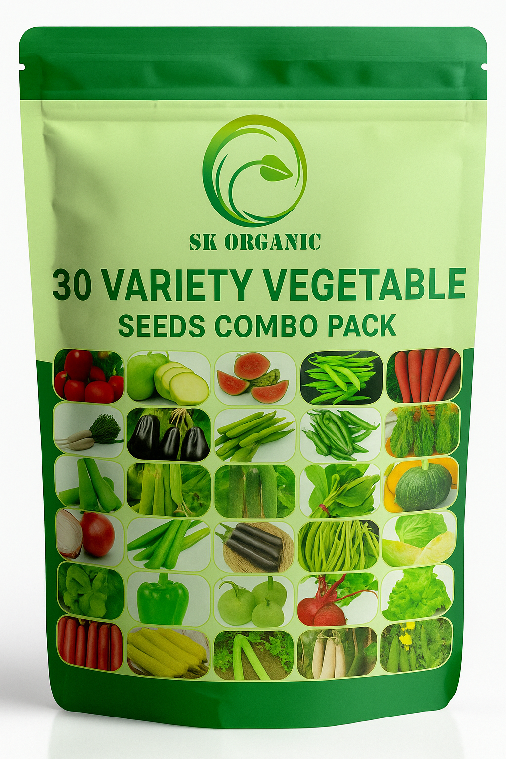 SK ORGANIC 30 Varieties of Vegetable and microgreen seeds Non GMO organic seeds of Garden and field plantation
