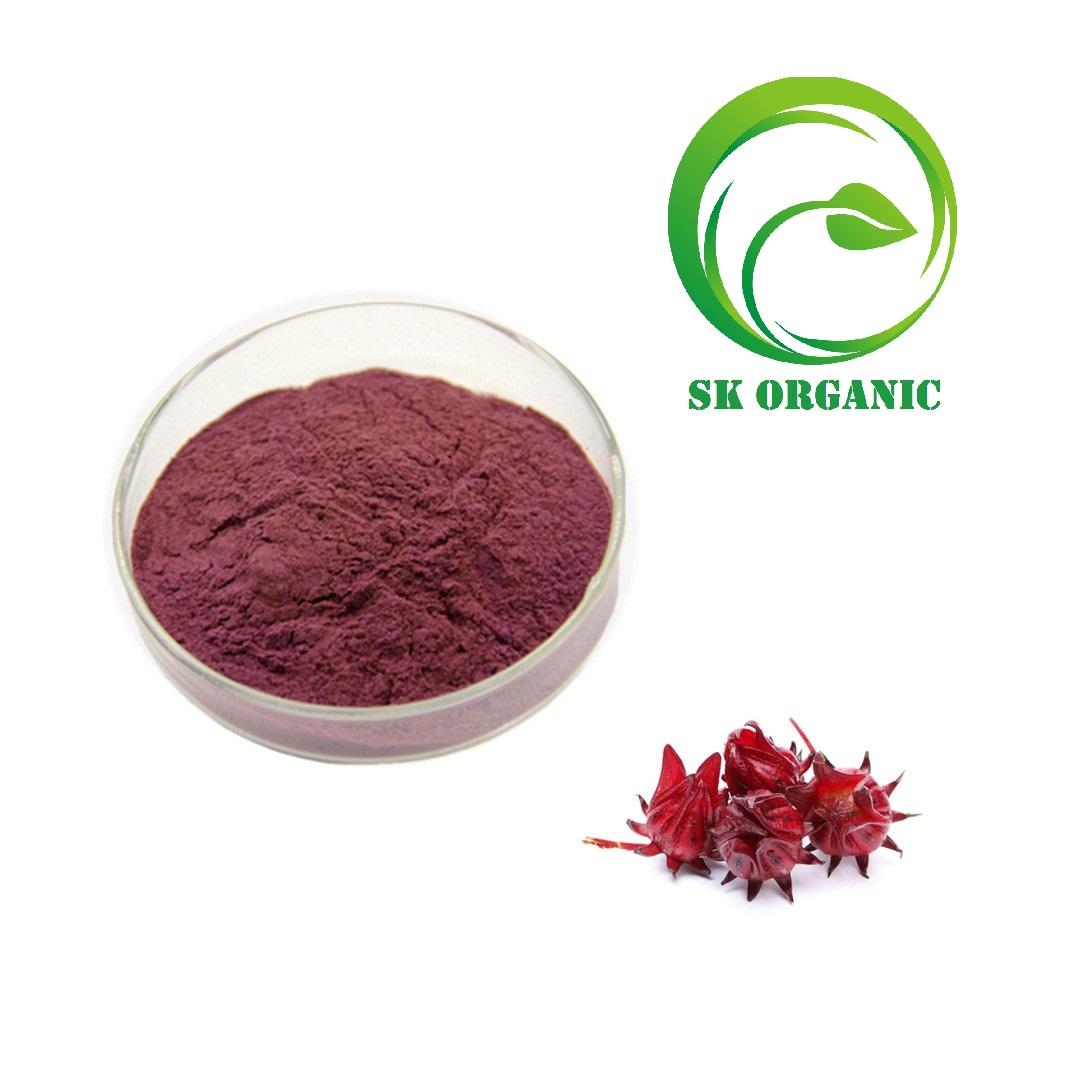 sk organic Hibiscus powder for Hair, Skin & Tea 100% Organic