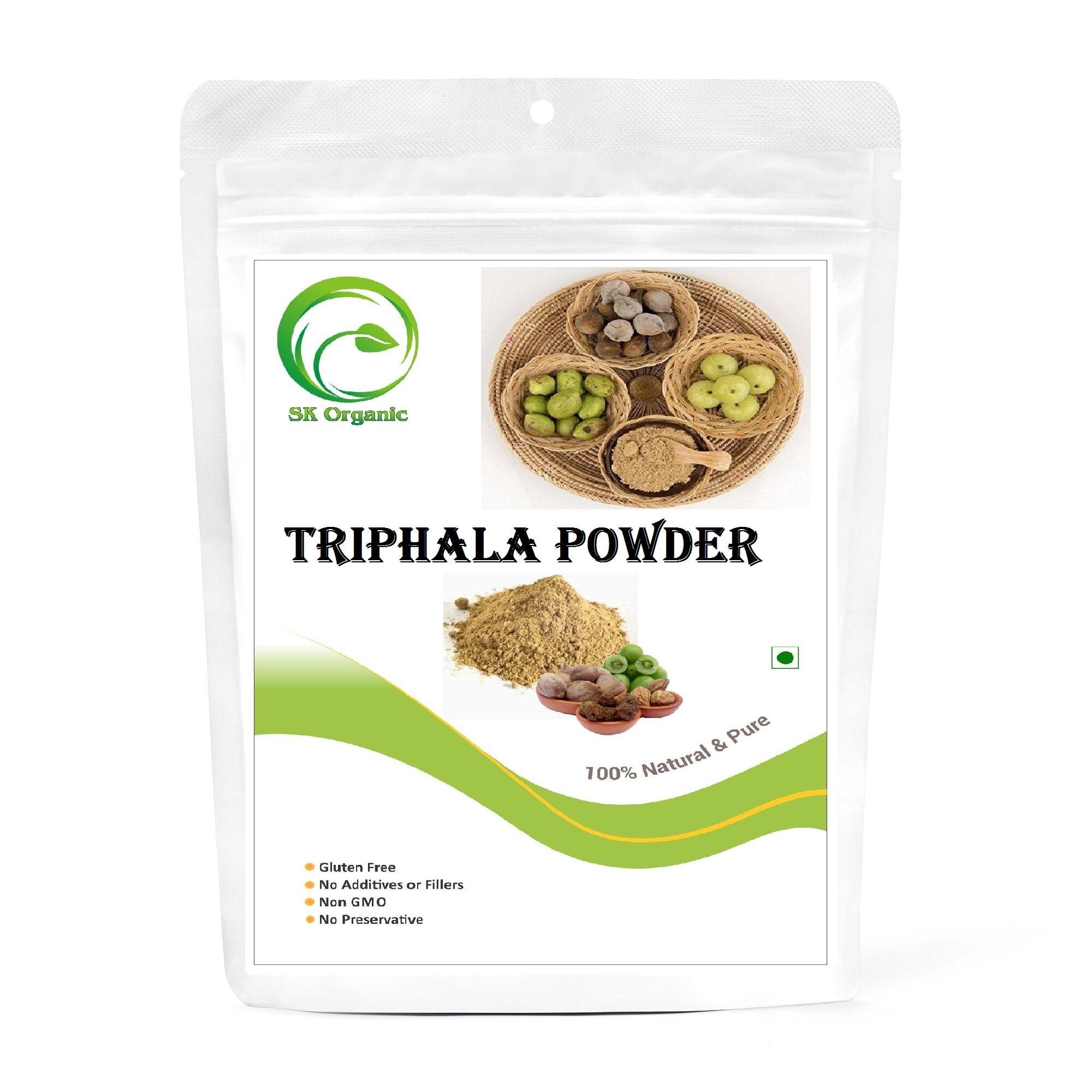 sk organic triphala powder remedy for gastro Intestinal healthy digestion & metabolism
