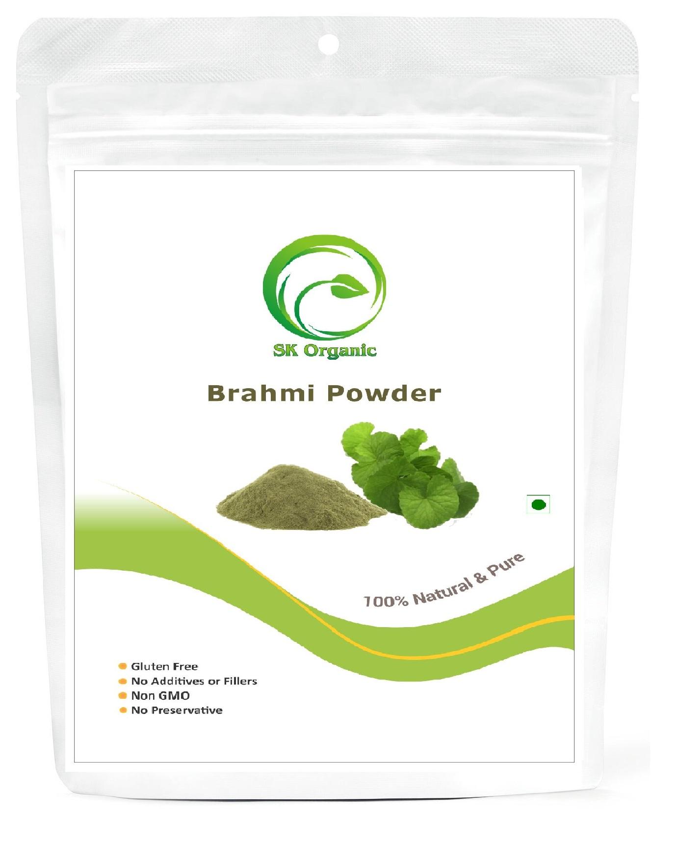 SK ORGANIC Brahmi powder  Herb For Brain development And Mind Wellness